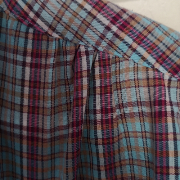 Vintage Puffy Sleeve Frilly Stand Collar Shirt - Picture 5 of 5